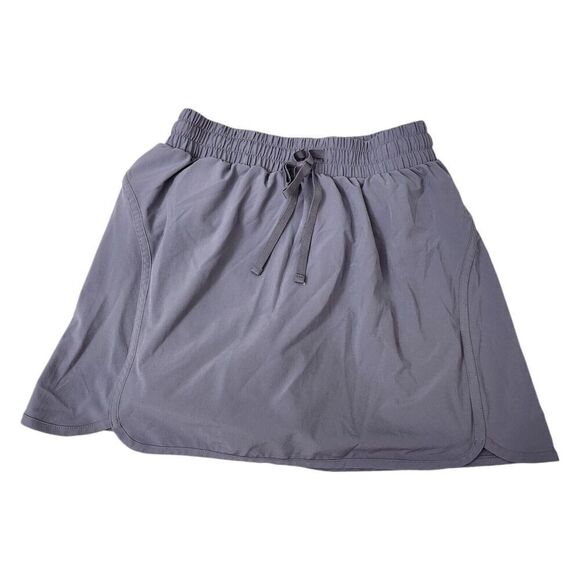 Beyond Yoga Skort Small Petite SP Cloud Gray Stretch Woven Stride Lined Skirt - Picture 1 of 8